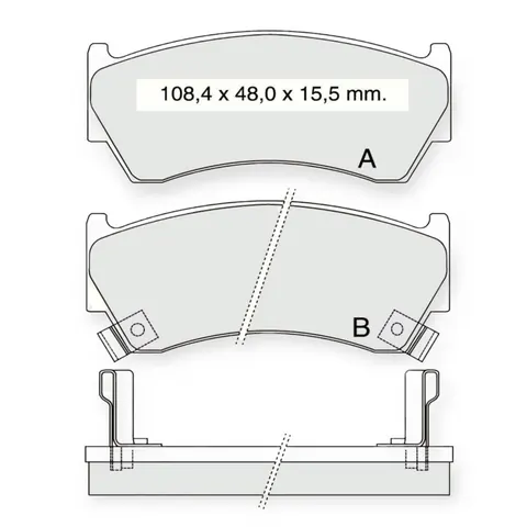 Колодки гальмівні Nissan Almera N15 передні Dafmi-Intelli — Гальмівна система DianaParts