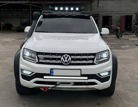 Козирок лобового скла під багажник DAKAR (LED) для Volkswagen Amarok 2010-2022 рр — Volkswagen Amarok 2010-2022 гг. DianaParts