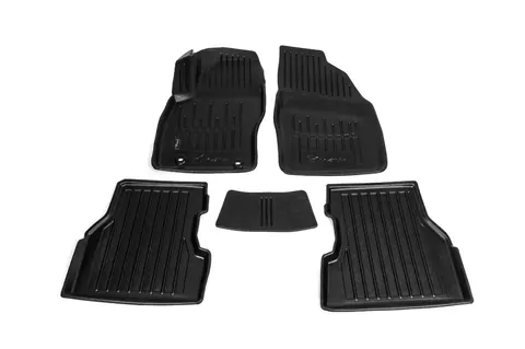 Килимки Stingray 3D (5 шт, поліуретан) для Ford Focus II 2005-2008 рр — Ford Focus II 2005-2008 гг. DianaParts