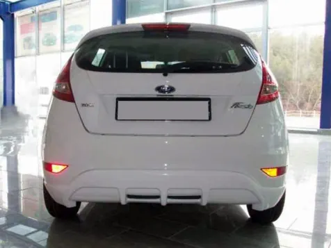 Накладка на задній бампер Meliset (під фарбування) для Ford Fiesta 2008-2017 рр — Ford Fiesta 2008-2017 гг. DianaParts