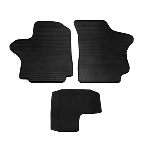 Гумові килимки (3 шт, Stingray Premium) для Hyundai H200, H1, Starex 1998-2007 рр — Hyundai H200, H1, Starex 1998-2007 гг. DianaParts