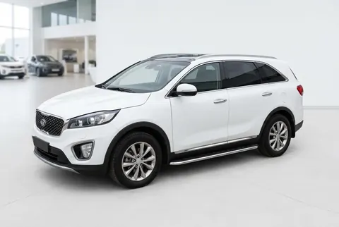 Бокові пороги Maydos V1 (2 шт., Алюміній -2026 нерж) для Kia Sorento III UM 2014-2020 рр — Kia Sorento III UM 2014-2020 гг. DianaParts