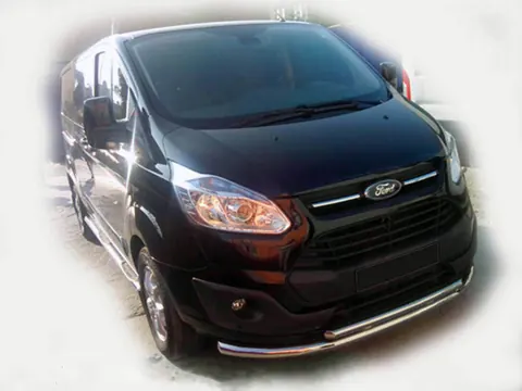 Передній захист ST014 (нерж.) 60/60 мм для Ford Custom 2013-2022 рр — Ford Custom 2013-2022 гг. DianaParts