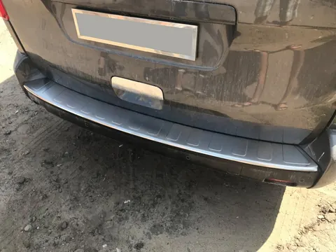 Накладка на задній бампер з загином OmsaLine (нерж) Довга база для Peugeot Traveller 2017- рр — Peugeot Traveller 2017- гг. DianaParts