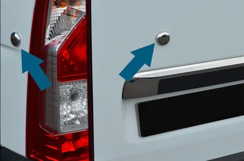 Заглушки (4 шт, нерж) OmsaLine - Італійська нержавійка для Renault Master 2011-2023 рр — Renault Master 2011-2023 гг. DianaParts