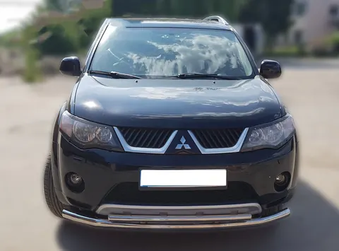 Передній захист ST014 (нерж.) d60/60 для Mitsubishi Outlander 2006-2012 рр — Mitsubishi Outlander 2006-2012 гг. DianaParts