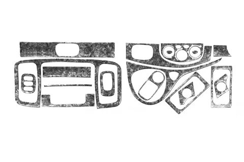 Накладки на панель Титан для Renault Trafic 2001-2015 рр — Renault Trafic 2001–2015 гг. DianaParts