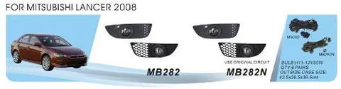 Противотуманки (2 шт, галоген) для Mitsubishi Lancer X 2008- рр — Mitsubishi Lancer X 2008- гг. DianaParts