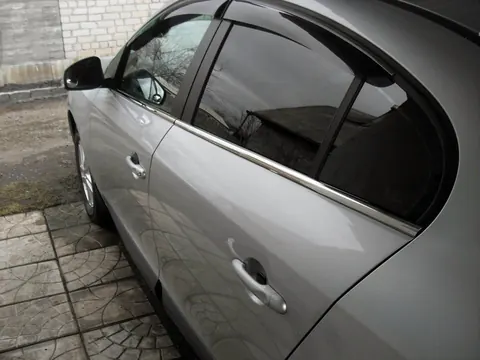Нижня окантовка стекол (4 шт, нерж) OmsaLine - Італійська нержавійка для Renault Fluence 2009-2016 рр — Renault Fluence 2009-2016 гг. DianaParts