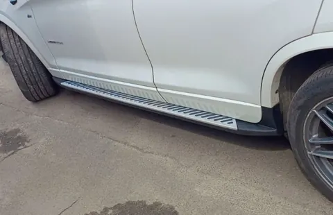 Оригінальні пороги V2 (2 шт, алюміній) для BMW X3 F25 2011-2018 рр — BMW X3 F25 2011-2018 гг. DianaParts