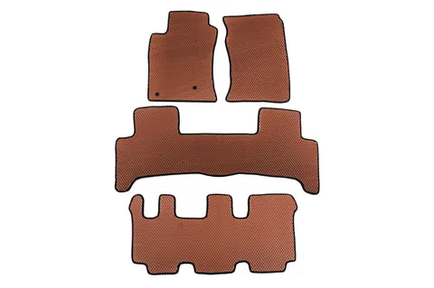 Килимки EVA (3 ряди, Коричневий) для Lexus GX470 2002-2009 рр — Lexus GX470 2002-2009 гг. DianaParts