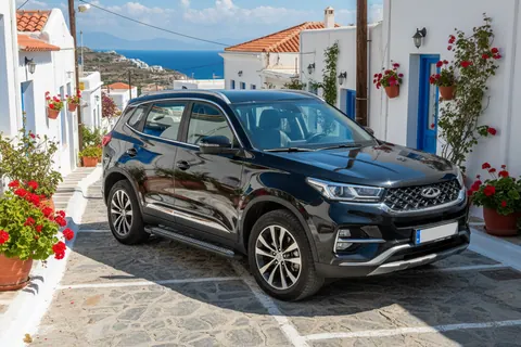 Бокові пороги New Vision Black (2 шт., алюміній) для Chery Tiggo 7 2020- рр — Chery Tiggo 7 2020- гг. DianaParts