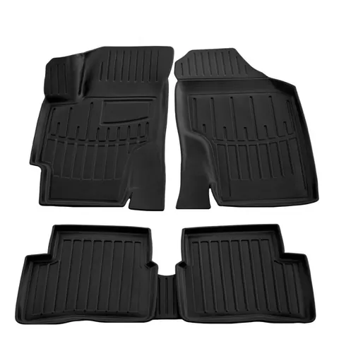 Килимки Stingray 3D (5 шт, поліуретан) для Hyundai Accent 2006-2010 рр — Hyundai Accent 2006-2010 гг. DianaParts