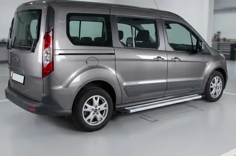 Бокові пороги Maya V2 (2 шт., алюміній) Максі база для Ford Connect 2014-2021 рр — Ford Connect 2014-2021 гг. DianaParts