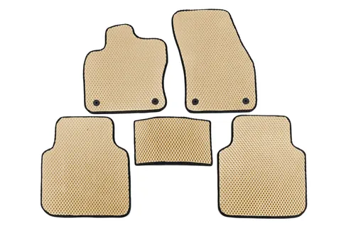 Килимки EVA (Allspase, 2 ряда, Бежевий) для Volkswagen Tiguan 2016-2023 рр — Volkswagen Tiguan 2016-2023 гг. DianaParts
