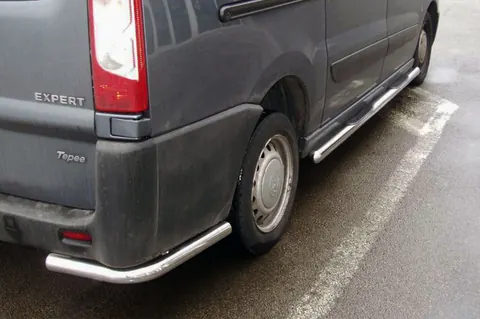 Задні кути (2 шт., нерж.) для Citroen Jumpy 2007-2017 рр — Citroen Jumpy 2007–2017 гг. DianaParts