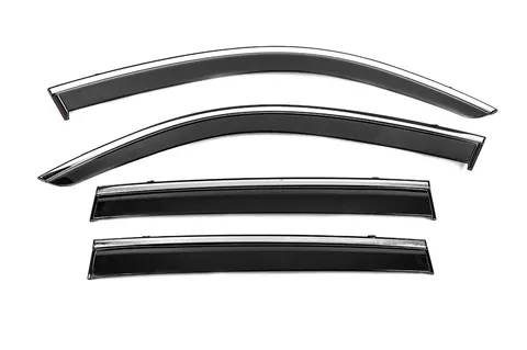 Вітровики з хромованим молдингом Niken Luxury (4 шт) для BMW X3 F25 2011-2018 рр — BMW X3 F25 2011-2018 гг. DianaParts