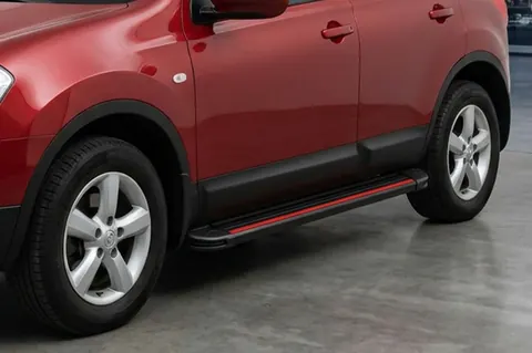 Бокові пороги Maya Red (2 шт., алюміній) Коротка база для Nissan Qashqai 2010-2014 рр — Nissan Qashqai 2010-2014 гг. DianaParts