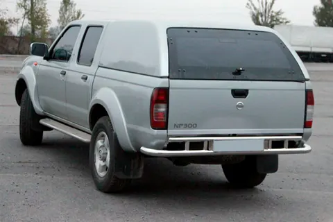 Задній захист AK004 (нерж) для Nissan NP300 1999-2015 рр — Nissan NP300 1999-2015 гг. DianaParts
