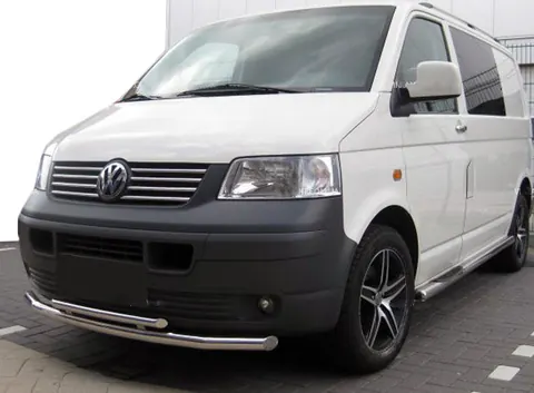 Передній захист ST014 (нерж) 60 на 42мм для Volkswagen T5 Transporter 2003-2010 рр — Volkswagen T5 Transporter 2003-2010 гг. DianaParts