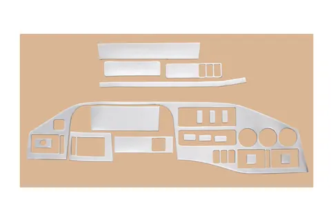 (Tdi, 1995-2000) Накладки на панель (MERIC) Алюміній для Mercedes Sprinter W901/902/903/904/905 рр — Mercedes Sprinter W901/902/903/904/905 1995–2006 гг. DianaParts