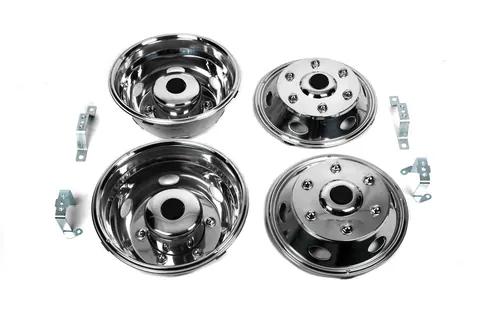 Ковпаки з нержавійки Exclusive V1 (2-котковий) для Volkswagen LT 1995-2006 рр — Volkswagen LT 1995-2006 гг. DianaParts
