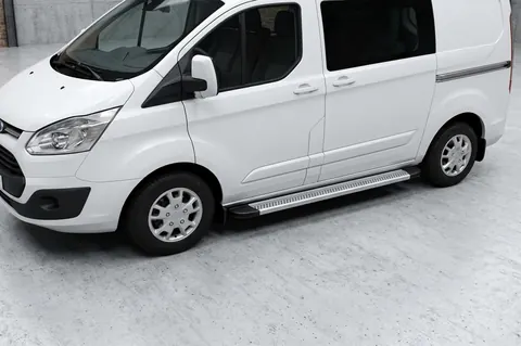 Бокові пороги Maya V2 (2 шт., алюміній) Коротка база для Ford Custom 2013-2022 рр — Ford Custom 2013-2022 гг. DianaParts