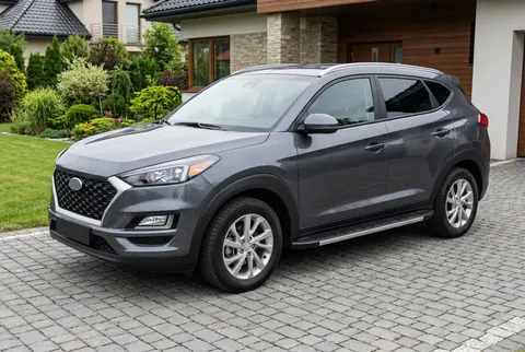 Бокові пороги Duru (2 шт., Алюміній) для Hyundai Tucson TL 2016-2021 рр — Hyundai Tucson TL 2016-2021 гг. DianaParts