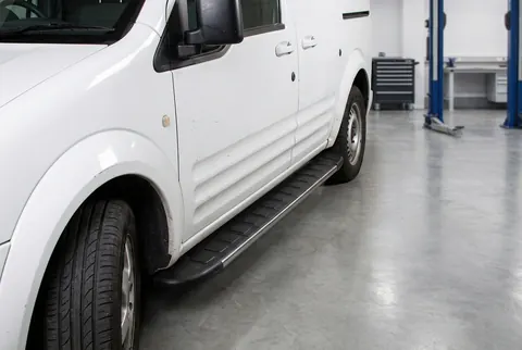 Бокові пороги Duru (2 шт., алюміній) Максі база для Ford Connect 2002-2006 рр — Ford Connect 2002–2006 гг. DianaParts
