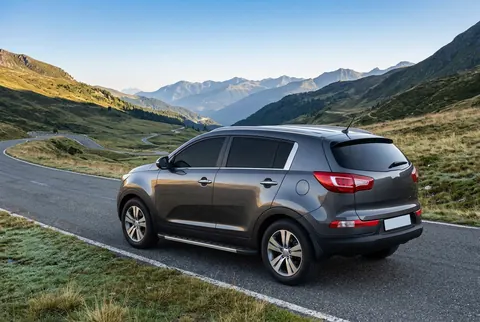 Бокові пороги Duru (2 шт., Алюміній) для Kia Sportage 2010-2015 рр — Kia Sportage 2010-2015 гг. DianaParts