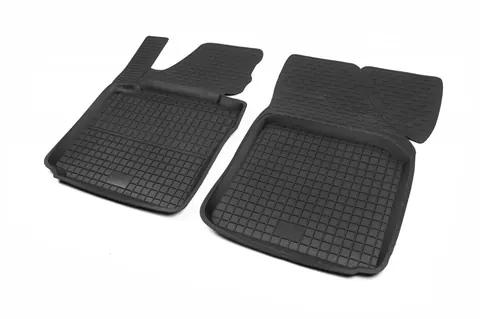 Гумові килимки з бортом (2 шт, Polytep) для Volkswagen Caddy 2015-2020 рр — Volkswagen Caddy 2015-2020 гг. DianaParts