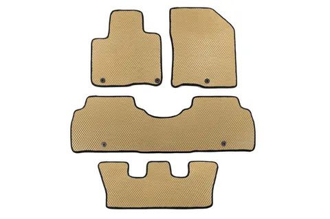 Килимки EVA (7 містний, Hibrid, Бежевий) для Kia Sorento IV MQ4 2020- рр — Kia Sorento IV MQ4 2020- гг. DianaParts