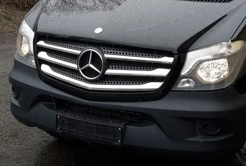 Накладки на решітку (2013-2026, нерж.) OmsaLine - Італійська нержавійка для Mercedes Sprinter W906 рр — Mercedes Sprinter W906 2006–2018 гг. DianaParts