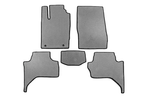 Килимки EVA (Long base, сірі) для Mitsubishi L200 2015-2024 рр — Mitsubishi L200 2015-2024 гг. DianaParts
