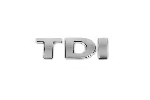 Напис Tdi Під оригінал, Всі букви хром для Volkswagen Golf 5 2003-2009 рр — Volkswagen Golf 5 2003-2009 гг. DianaParts