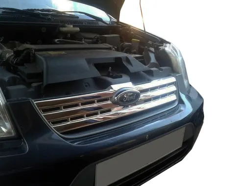 Накладки на передню решітку (нерж.) Carmos - Турецька сталь для Ford Connect 2010-2013 рр — Ford Connect 2010-2013 гг. DianaParts