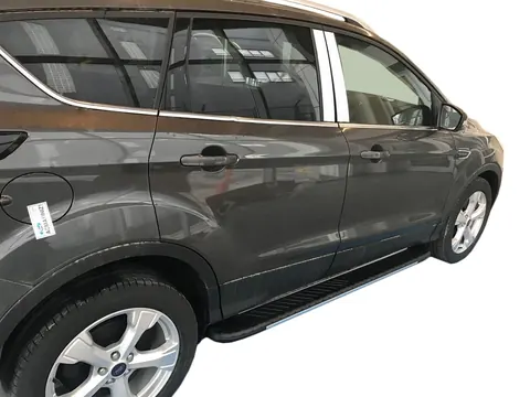 Бокові пороги Bosphorus Grey (2 шт., алюміній) для Skoda Karoq 2018- рр — Skoda Karoq 2018- гг. DianaParts
