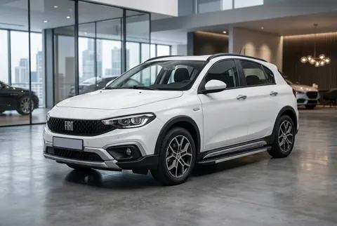Бокові пороги Duru (2 шт., Алюміній) для Fiat Tipo Cross 2021- рр — Fiat Tipo Cross 2021- гг. DianaParts