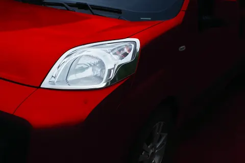 Накладки на фари (2 шт, нерж.) Carmos - турецька сталь для Fiat Fiorino/Qubo 2008-2024 рр — Fiat Fiorino/Qubo 2008-2024 гг. DianaParts