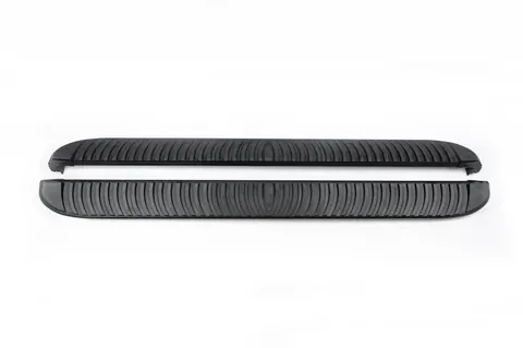 Бокові пороги Tayga Black (2 шт., Алюміній) для Jeep Cherokee KL 2013- рр — Jeep Cherokee KL 2013- гг. DianaParts