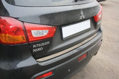 Кромка багажника (нерж.) OmsaLine - Італійська нержавійка для Mitsubishi ASX 2010-2023 рр — Mitsubishi ASX 2010-2023 гг. DianaParts