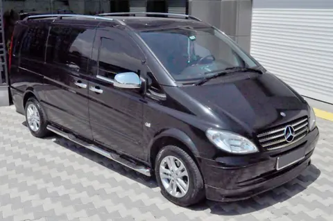 Бічні труби (2 шт., Нерж.) d70, Довга база для Mercedes Vito W639 2004-2014 рр — Mercedes Vito W639 2004-2014 гг. DianaParts