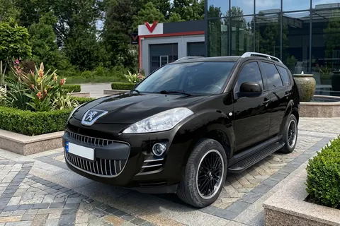 Бокові пороги Allmond Black (2 шт., алюміній) для Peugeot 4007 2007-2013 рр — Peugeot 4007 2007-2013 гг. DianaParts