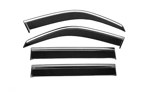 Вітровики з хромованим молдингом Niken Luxury (4 шт) для Toyota Land Cruiser 100 1998-2007 рр — Toyota Land Cruiser 100 1998-2007 гг. DianaParts