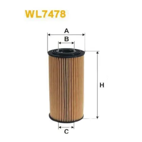 Фільтр масляний Hyundai ix35, Santa Fé II, III, IV WIX FILTERS — Фільтри DianaParts