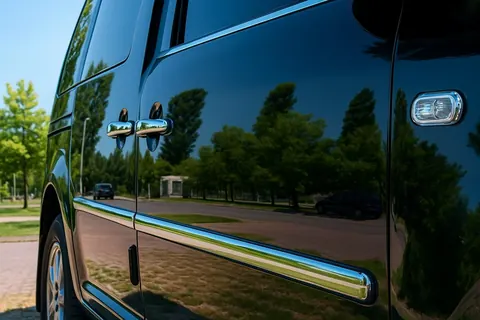 Накладки на молдинги (4 шт, нерж) Стандартна база, OmsaLine - Італійська нержавійка для Volkswagen Caddy 2004-2010 рр — Volkswagen Caddy 2004-2010 гг. DianaParts