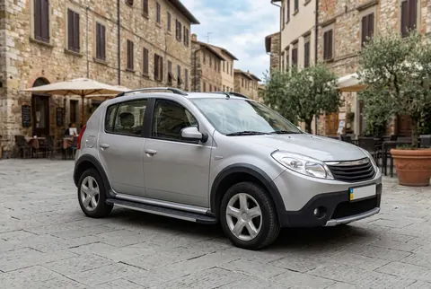 Бокові пороги Duru (2 шт., Алюміній) для Renault Sandero 2007-2013 рр — Renault Sandero 2007-2013 гг. DianaParts