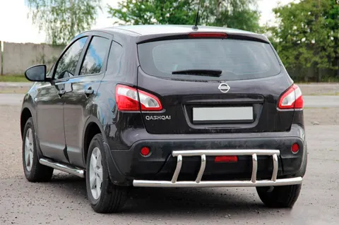 Задня дуга AK011 (нерж.) для Nissan Qashqai 2007-2010 рр — Nissan Qashqai 2007-2010 гг. DianaParts