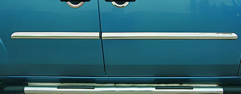 Молдинг дверний (4 шт, нерж.) Carmos - Турецька сталь для Fiat Doblo I 2001-2005 рр — Fiat Doblo I 2001-2005 гг. DianaParts