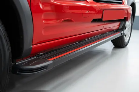 Бокові пороги Maya Red (2 шт., алюміній) Максі база для Ford Connect 2002-2006 рр — Ford Connect 2002–2006 гг. DianaParts